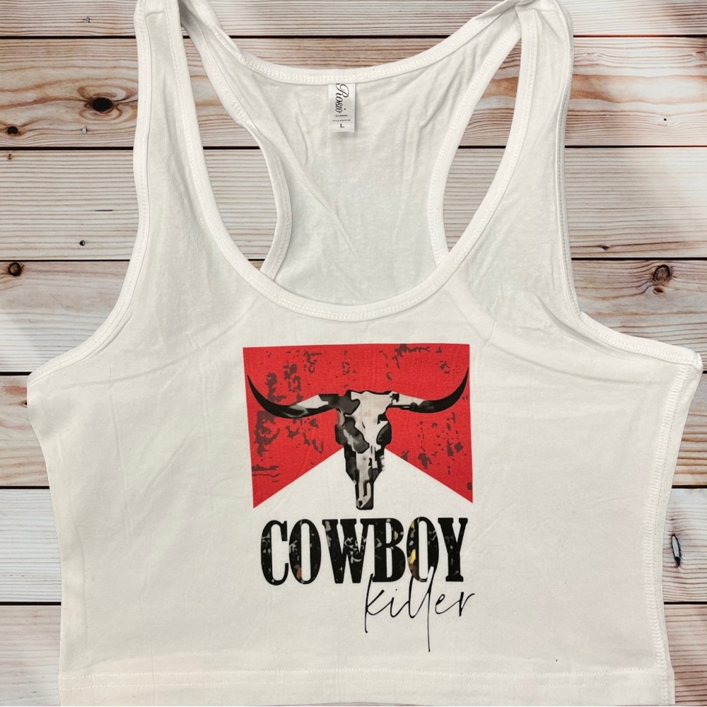 Cowboy Killer country western Crop Tank